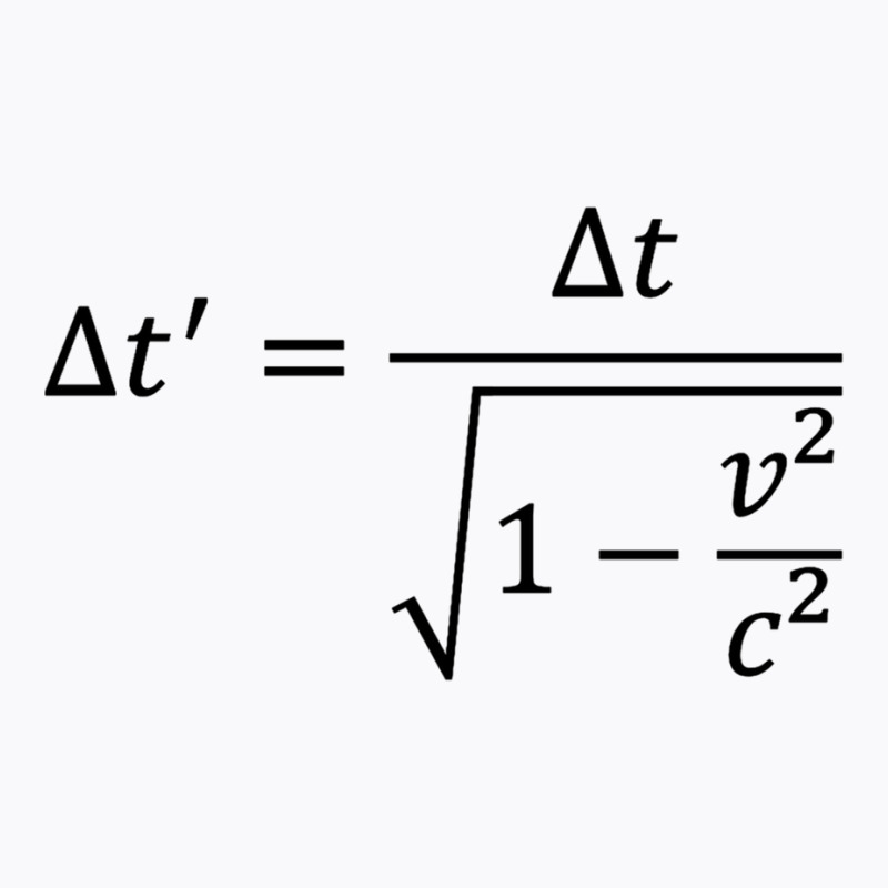 Time Dilation Of Special Relativity, Physics Equation Long Sleeve T Sh T-Shirt by cm-arts | Artistshot