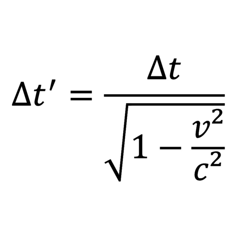 Time Dilation Of Special Relativity, Physics Equation Long Sleeve T Sh V-Neck Tee by cm-arts | Artistshot