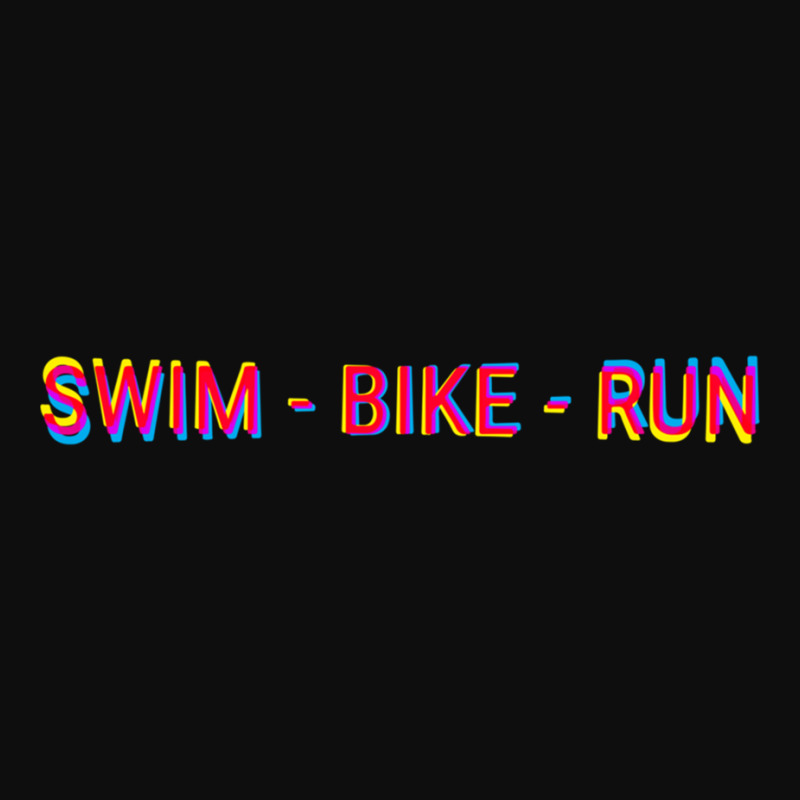 Swim Bike Run, Triathlon Pop Art Crop Top by cm-arts | Artistshot