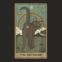 Tarot Card Cat The Asterisk Cosmic Graphic Ladies Fitted T-shirt | Artistshot