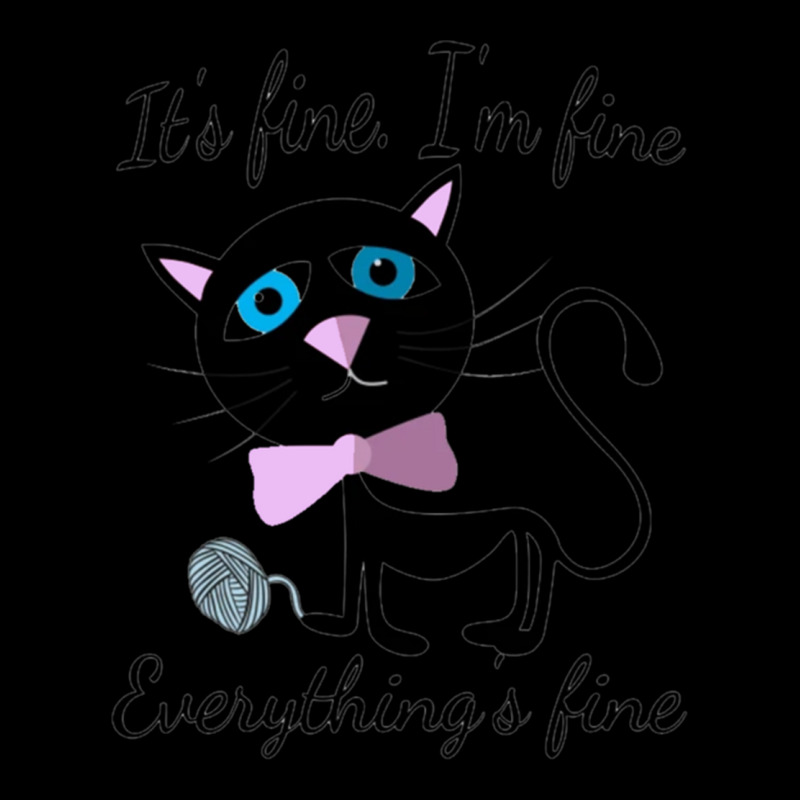 Its Fine Im Fine Everything Is Fine V-neck Tee | Artistshot