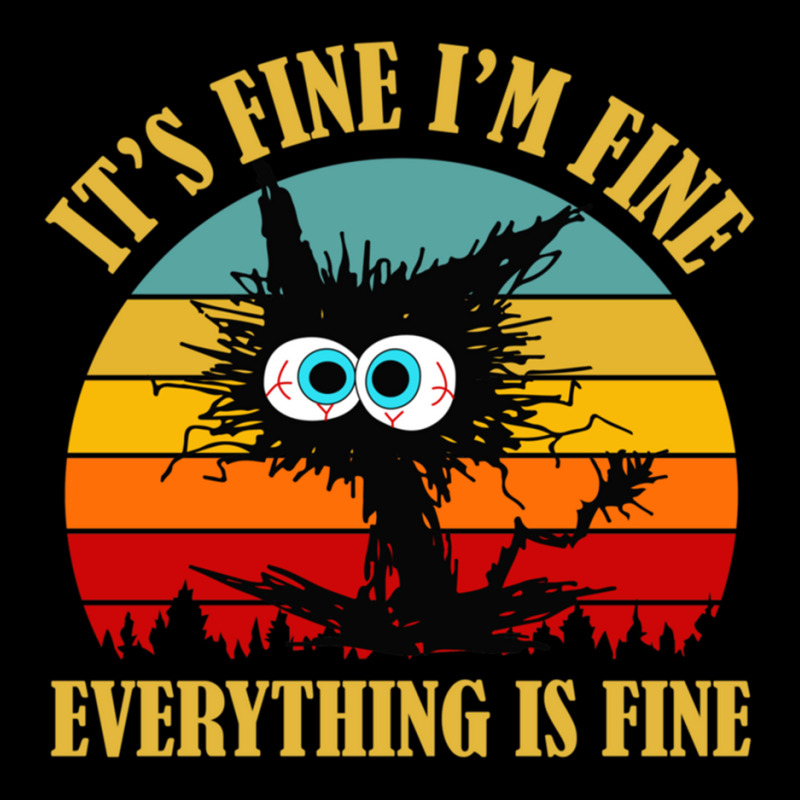 Its Fine Im Fine Everything Is Fine Cat Pocket T-shirt | Artistshot