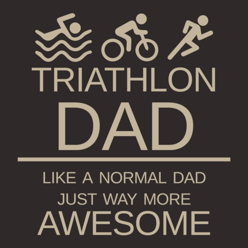 Triathlon Dad  Like A Normal Dad Just Way More Awesome  Triathlete Fat Racerback Tank by cm-arts | Artistshot