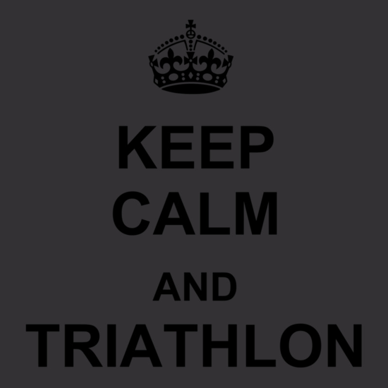 Keep Calm And Triathlon Vintage Hoodie by cm-arts | Artistshot