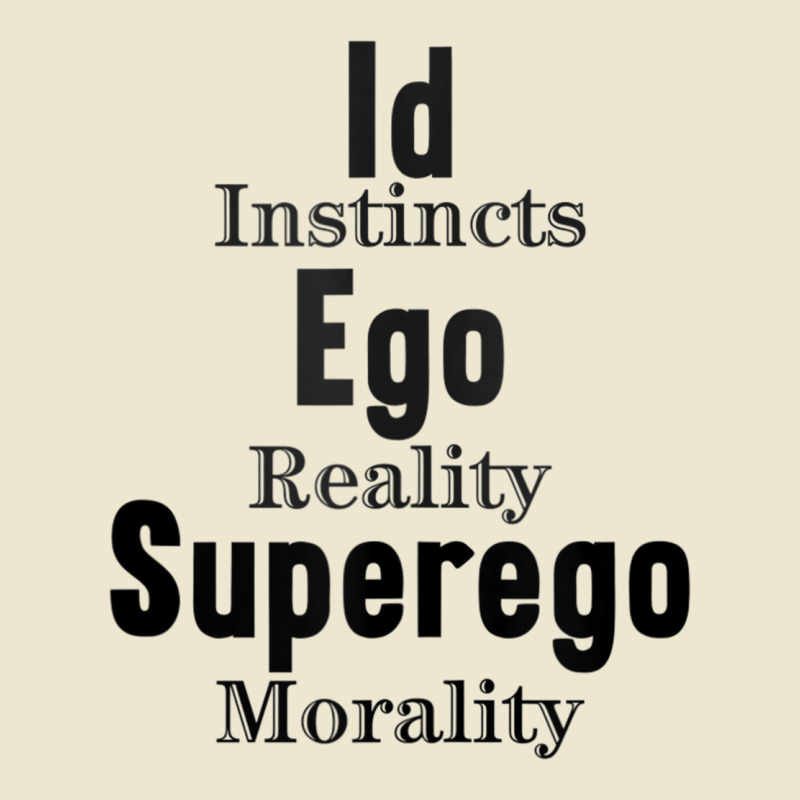 Id Ego Superego Instincts Reality Morality Funny Psychology Tank Top Cropped Hoodie by cm-arts | Artistshot