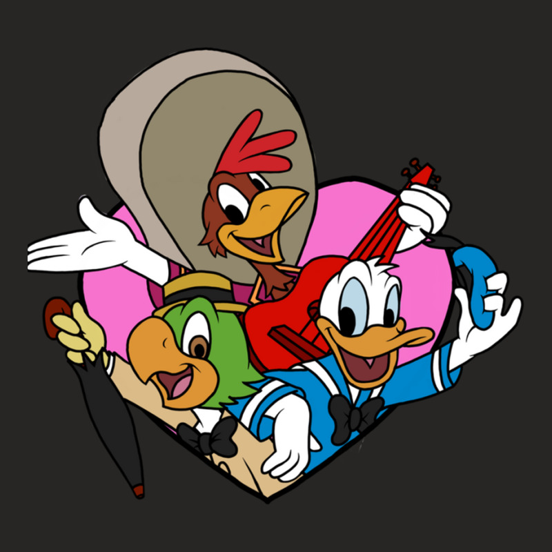 Three Caballeros Love Ladies Fitted T-Shirt by cm-arts | Artistshot