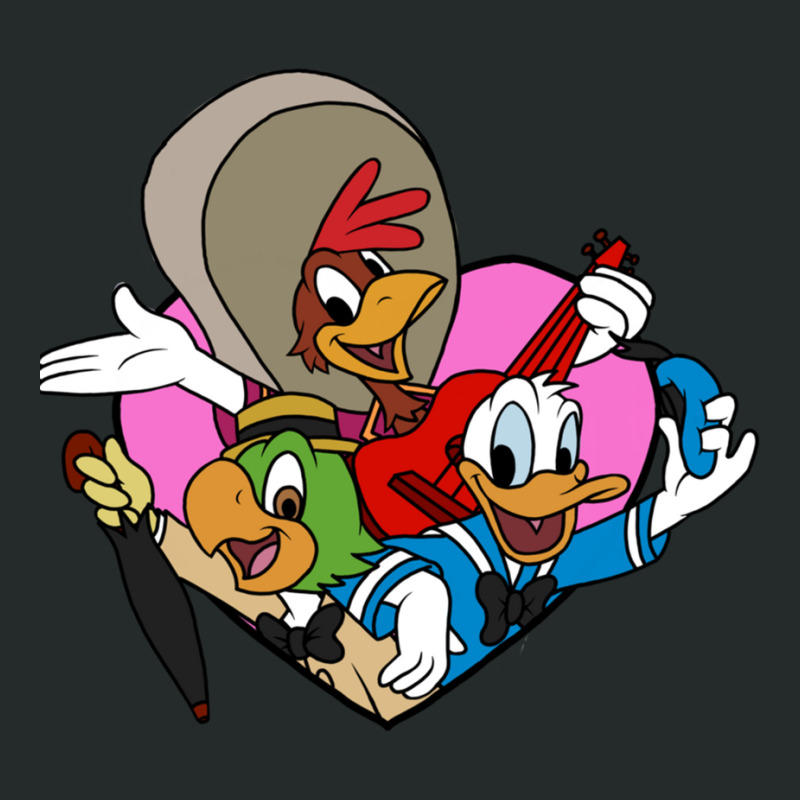 Three Caballeros Love Women's Triblend Scoop T-shirt by cm-arts | Artistshot