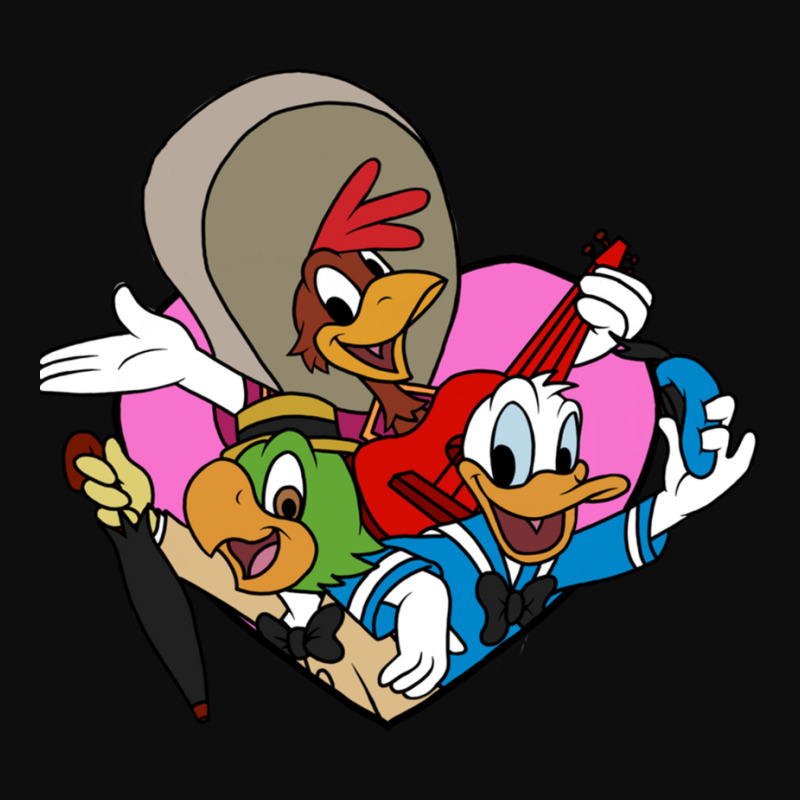 Three Caballeros Love Crop Top by cm-arts | Artistshot