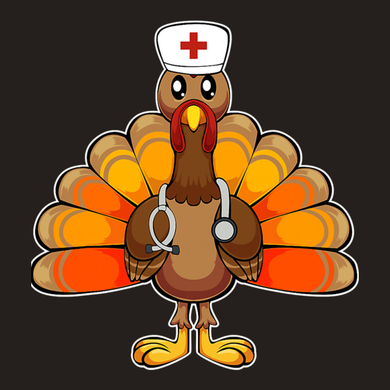 Nurse Turkey Medical Doctor Thanksgiving Dinner Costume Fan Tank Top | Artistshot