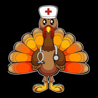 Nurse Turkey Medical Doctor Thanksgiving Dinner Costume Fan V-neck Tee | Artistshot