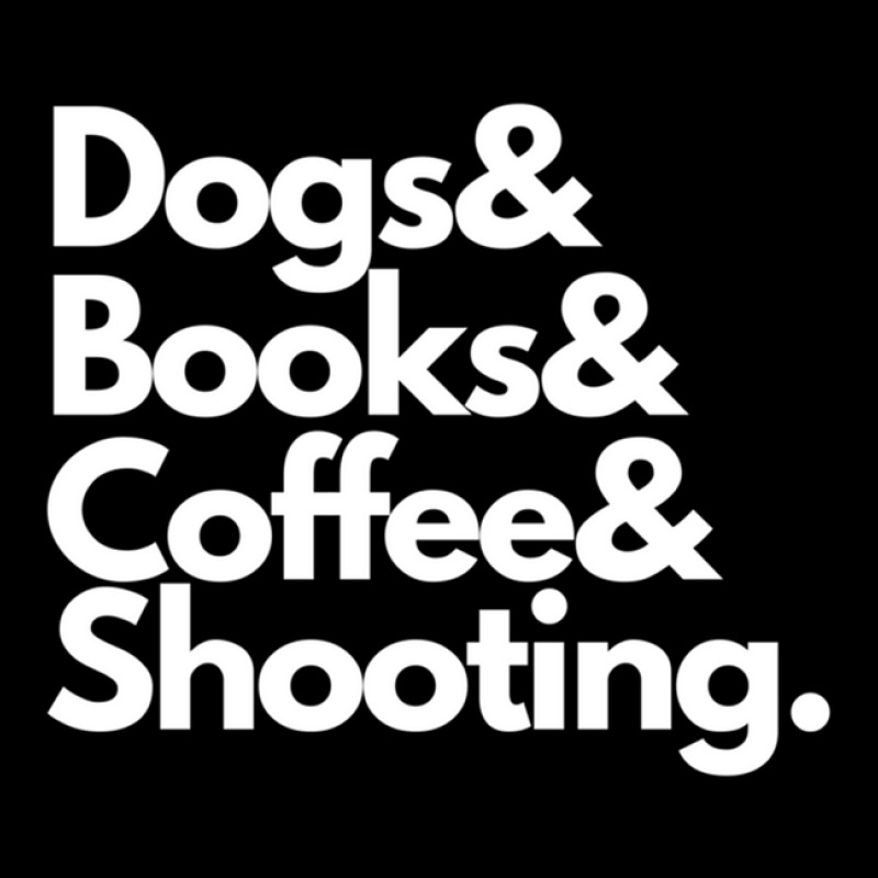 Dogs & Books & Coffee & Shooting V-neck Tee | Artistshot