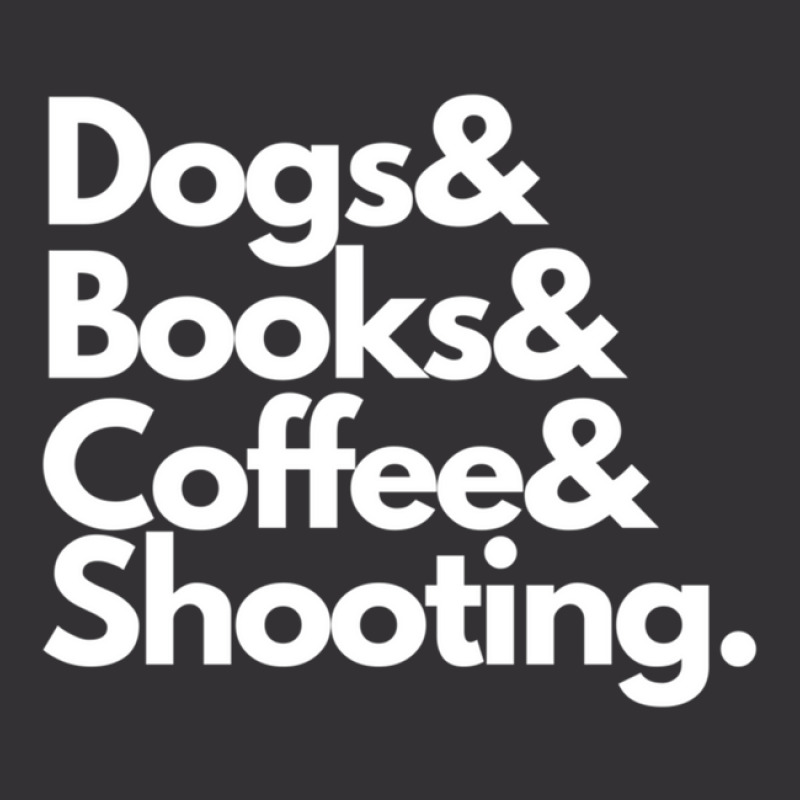 Dogs & Books & Coffee & Shooting Vintage Short | Artistshot