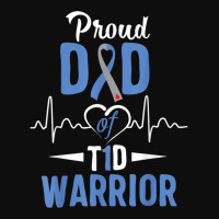 T1d Proud Dad Diabetes Awareness Type 1 Insulin Pancreas Crop Top | Artistshot