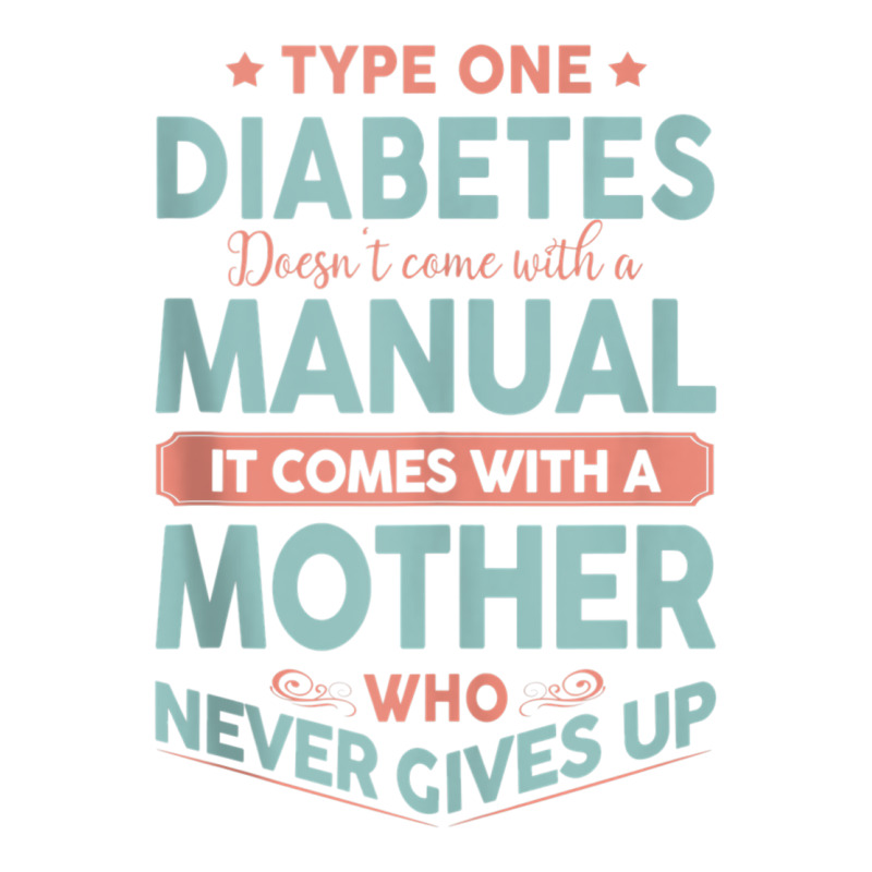 Type One Diabetes Mother Never Gives Up T1d Tank Top Youth Zipper Hoodie by cm-arts | Artistshot