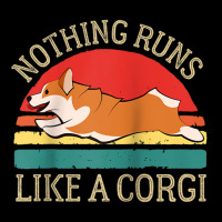 Nothing Runs Like A Corgi Funny Cute Farmer Dog Owner Tee Raglan Baseb Adjustable Cap | Artistshot