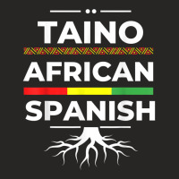 Taino African Spanish Roots Proud Caribbean Afro Latinx Ladies Fitted T-shirt | Artistshot