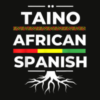 Taino African Spanish Roots Proud Caribbean Afro Latinx Scorecard Crop Tee | Artistshot