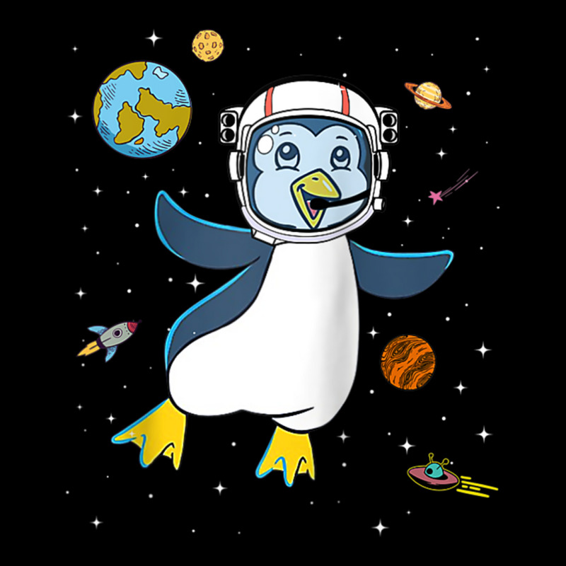 Spaceman Penguin Galaxy And Space Astronaut Seabird Raglan Baseball Te Graphic Youth T-shirt by cm-arts | Artistshot