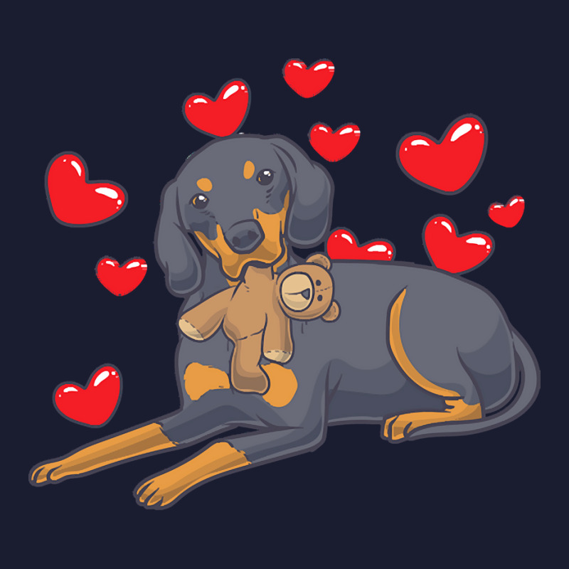 Funny T  Shirt Austrian Black And Tan Hound With Hearts T  Shirt Women's V-Neck T-Shirt by sengeryasmin | Artistshot