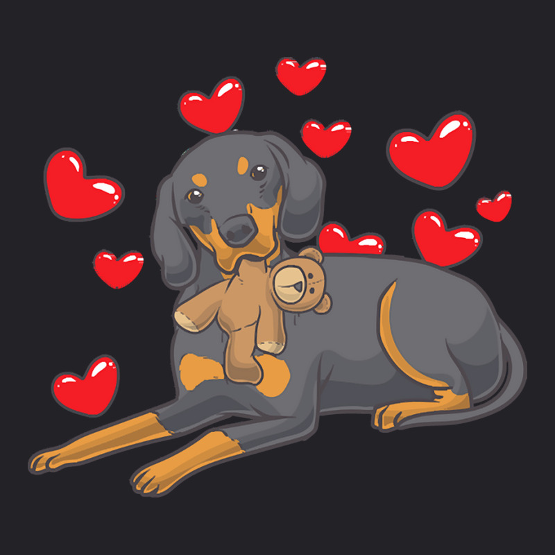 Funny T  Shirt Austrian Black And Tan Hound With Hearts T  Shirt Youth Tee by sengeryasmin | Artistshot