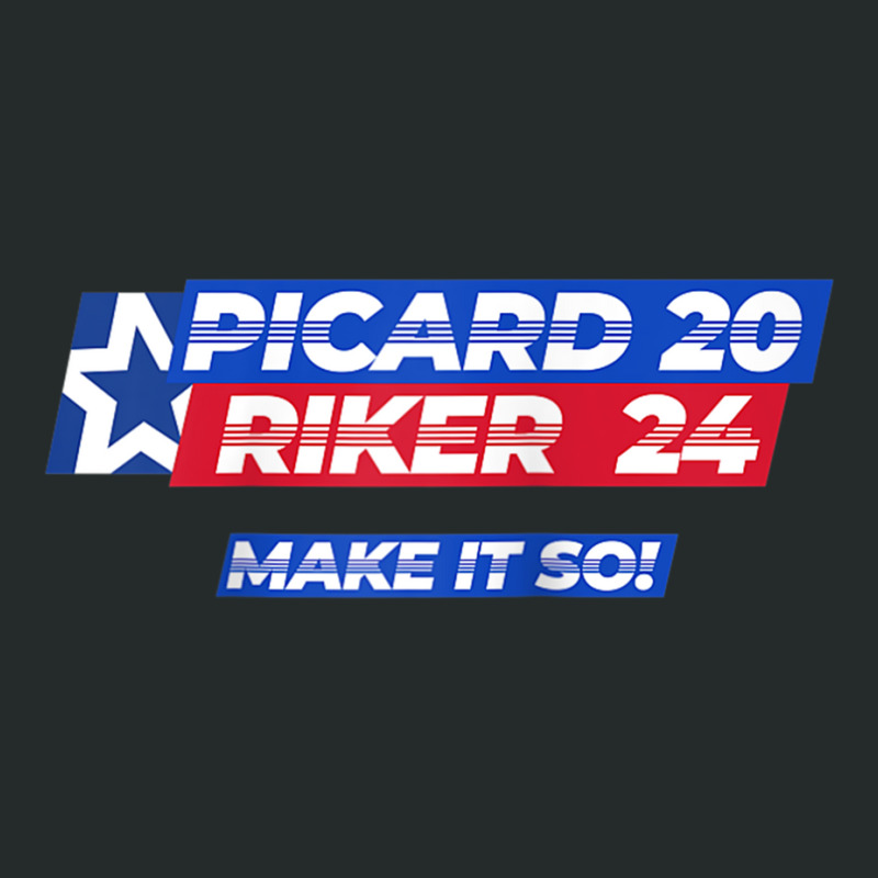 Picard Riker 2024 Make It So Politics Election Parody Funny Raglan Bas Women's Triblend Scoop T-shirt by cm-arts | Artistshot