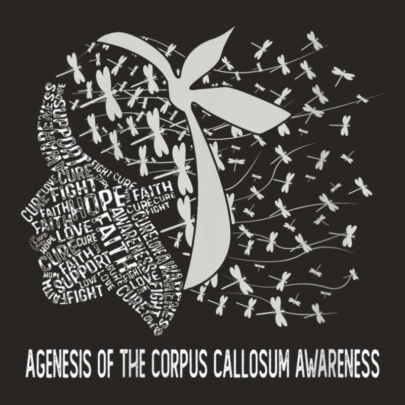 Womens We Wear Silver For Agenesis Of The Corpus Callosum Awareness V Ladies Fitted T-Shirt by cm-arts | Artistshot