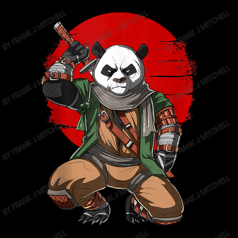 Panda Bear Ninja Samurai Warrior Funny Kung Fu Animal Kids Pocket T-Shirt by Frank J Mitchell | Artistshot