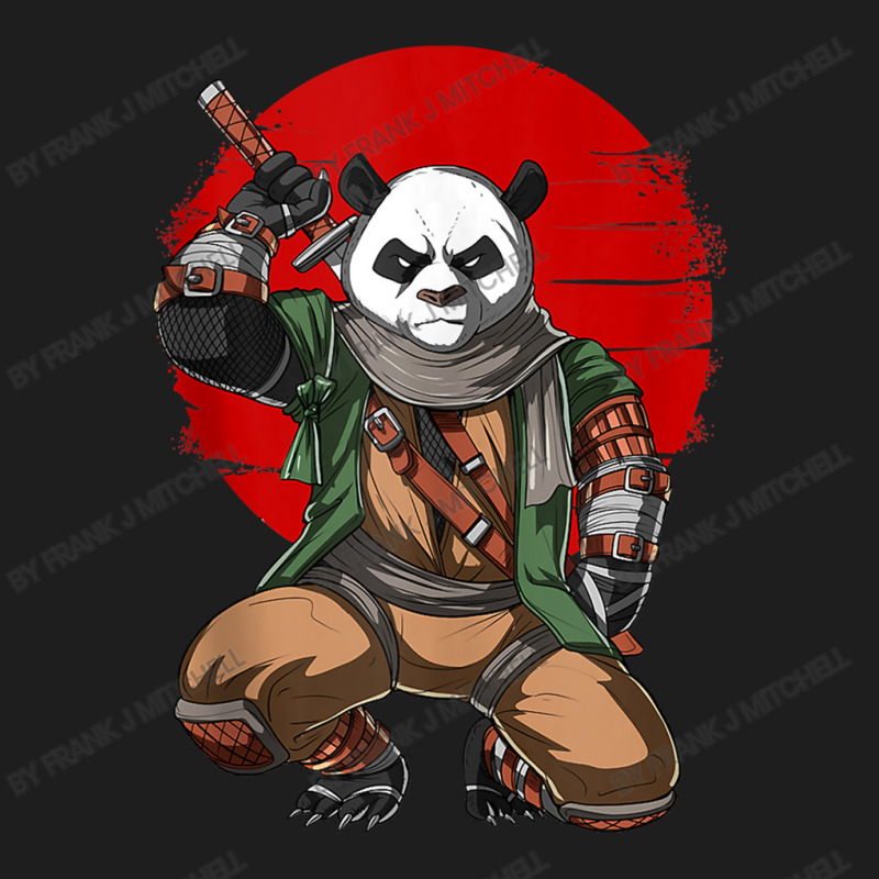 Panda Bear Ninja Samurai Warrior Funny Kung Fu Animal Kids Classic T-shirt by Frank J Mitchell | Artistshot