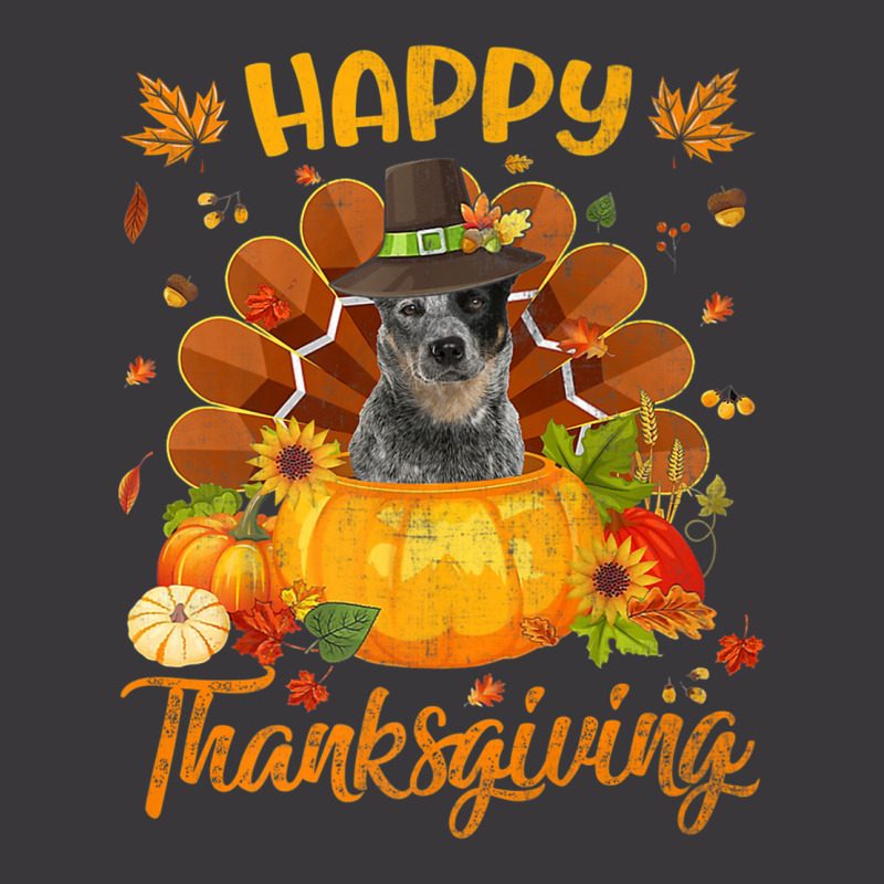 Happy Thanksgiving Australian Cattle Dog Turkey Pumpkin Premium T Shir Ladies Curvy T-Shirt by cm-arts | Artistshot