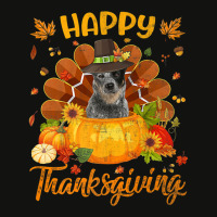 Happy Thanksgiving Australian Cattle Dog Turkey Pumpkin Premium T Shir Scorecard Crop Tee | Artistshot