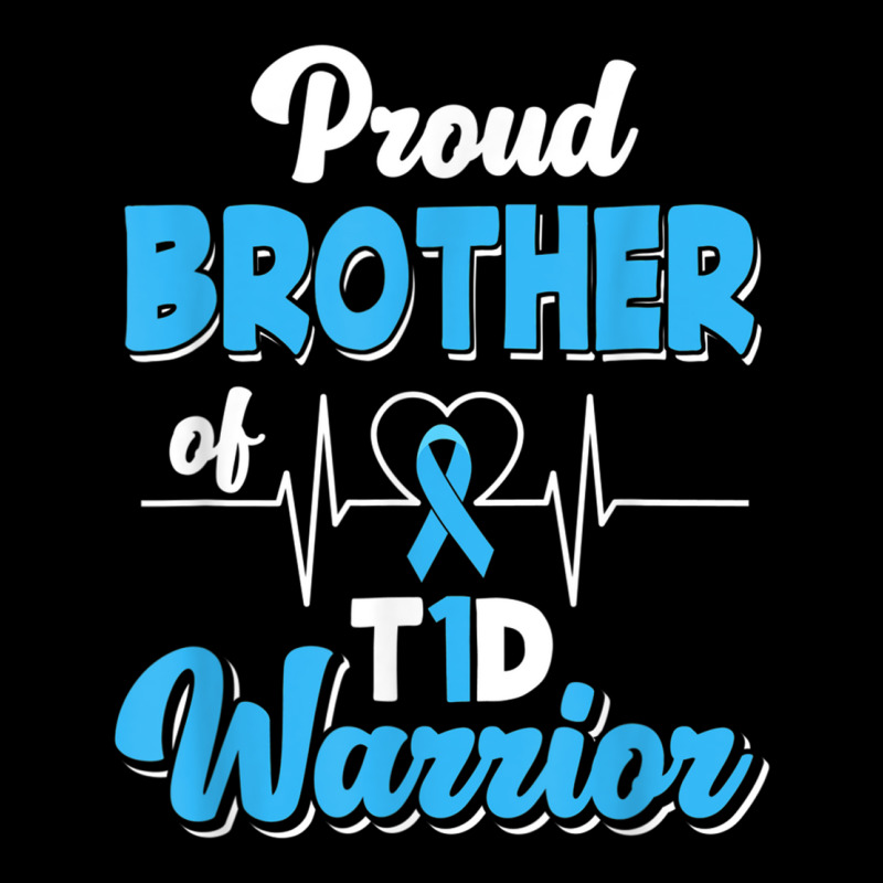 Proud Brother Of A T1d Warrior Diabetic Diabetes Awareness Women's V-Neck T-Shirt by MarcyTonti | Artistshot