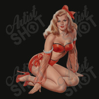 Hot Blonde Pin Up Girl Heels Red Lingerie Retro Pinup Girl Scorecard Crop Tee | Artistshot