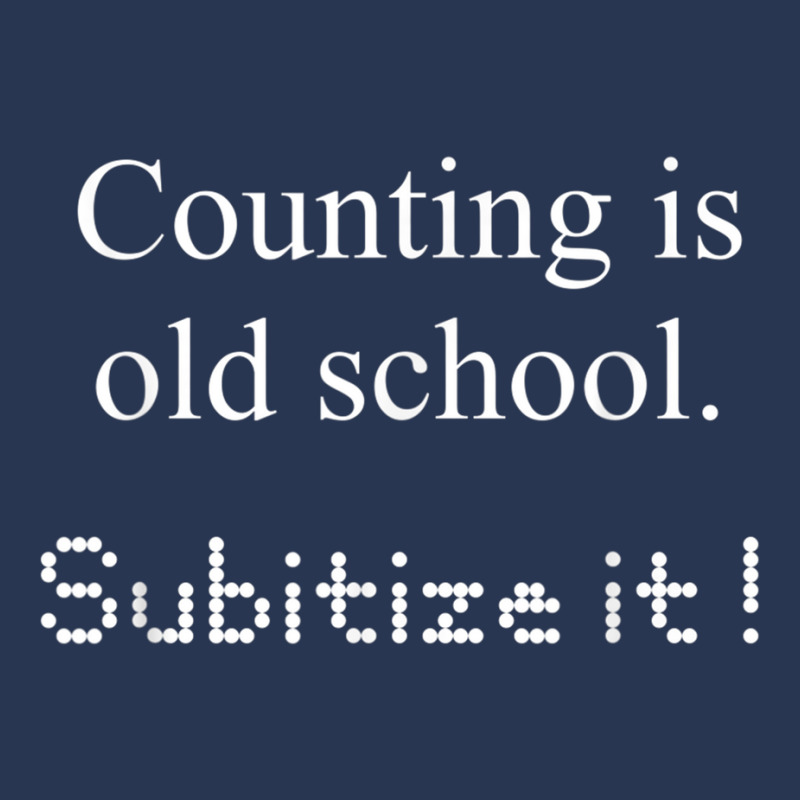 Counting Is Old School Subitize It! Math Concept T Shirt Men Denim Jacket | Artistshot