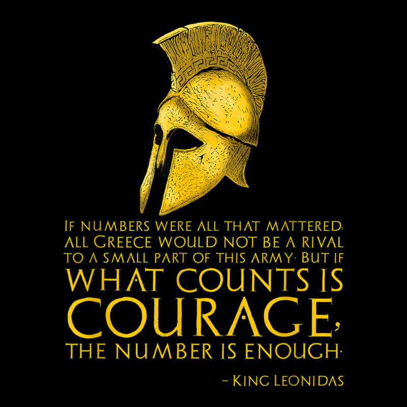 Ancient Greek Quote King Leonidas Battle Of Thermopylae Adjustable Cap by SorenKim | Artistshot