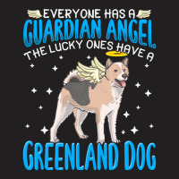 Greenland Dog T  Shirt Greenland Dog With Guardian Angel T  Shirt T-shirt | Artistshot