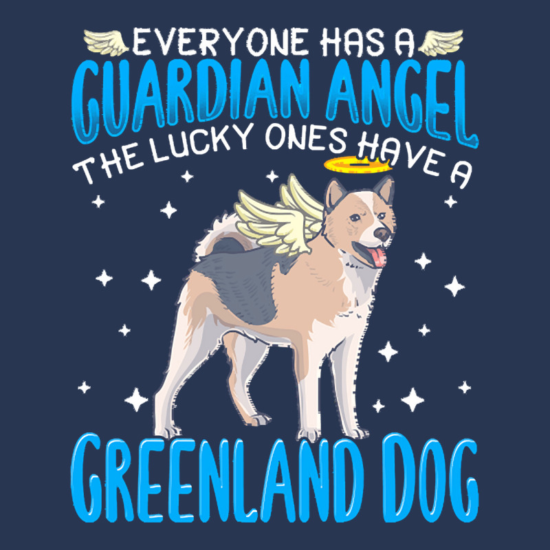 Greenland Dog T  Shirt Greenland Dog With Guardian Angel T  Shirt Men Denim Jacket | Artistshot