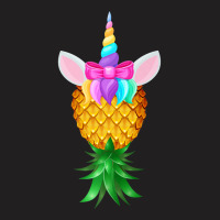 Swinger Upside Down Pineapple Magical Unicorn Rainbow Head Premium T S T-shirt | Artistshot