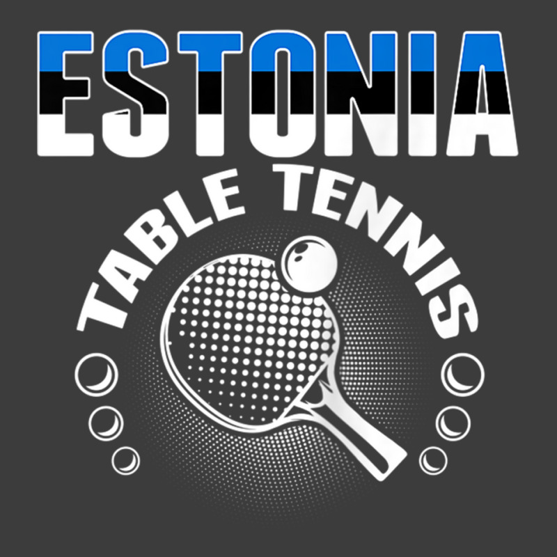 Estonia Table Tennis Fans Jersey Estonian Ping Pong Lovers Tank Top Men's Polo Shirt | Artistshot