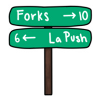 Forks And Lapush V-neck Tee | Artistshot