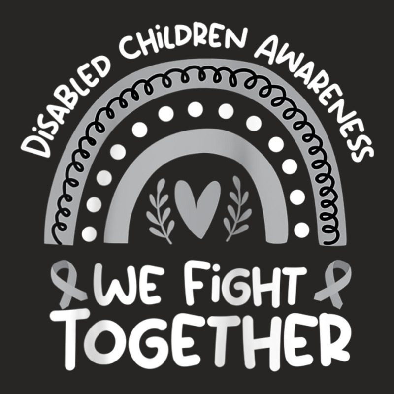 We Fight Together  Disabled Children Awareness Month Raglan Baseball T Ladies Fitted T-Shirt by cm-arts | Artistshot