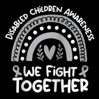 We Fight Together  Disabled Children Awareness Month Raglan Baseball T Cropped Hoodie | Artistshot