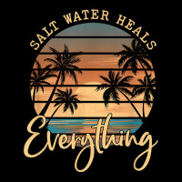 Saltwater Heals Everything Retro Summer Vacation Beach Funny Legging | Artistshot