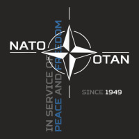 Peace And Freedom Otan Nato Ladies Fitted T-shirt | Artistshot