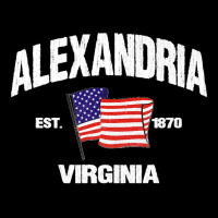 Alexandria Virginia Va Usa Stars & Stripes Vintage Style Premium Cropped Sweater | Artistshot