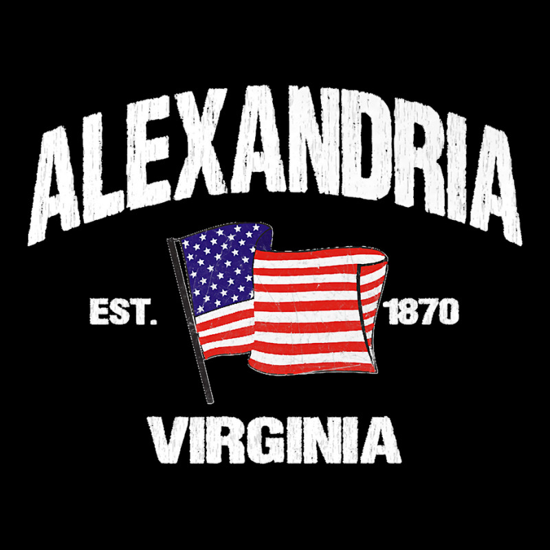 Alexandria Virginia Va Usa Stars & Stripes Vintage Style Premium Cropped Sweater by MandyMOerke | Artistshot