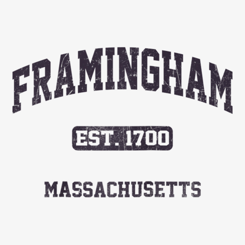 Framingham Massachusetts Ma Vintage State Athletic Style Raglan Baseba Ladies Fitted T-Shirt by cm-arts | Artistshot