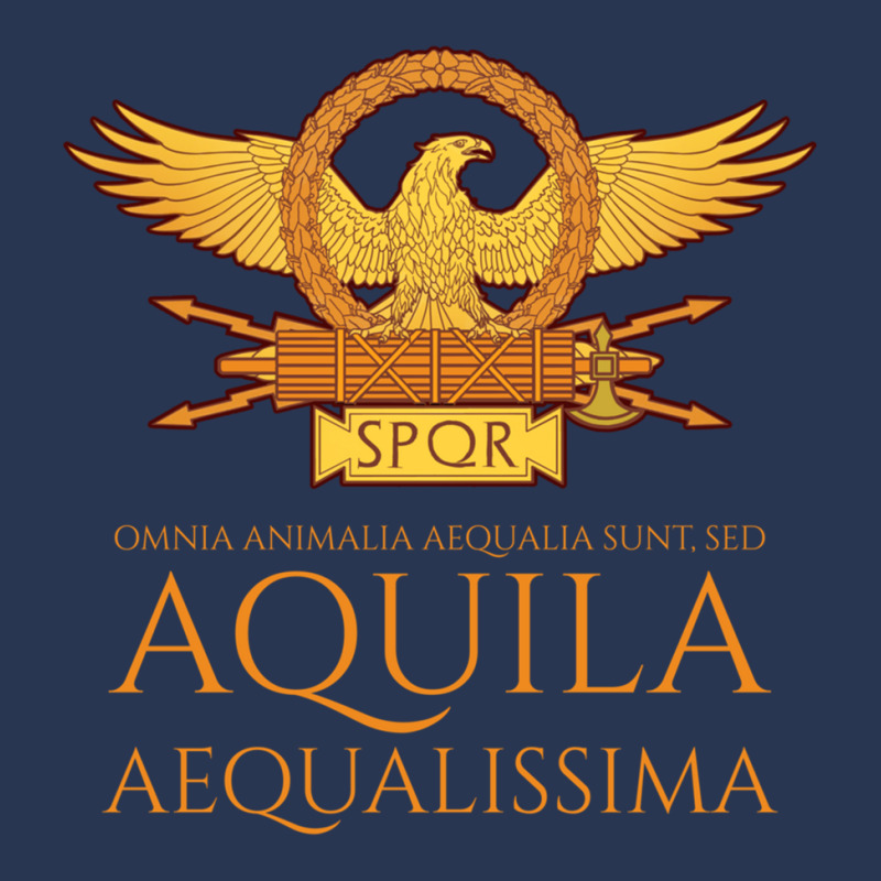 Ancient Rome   Latin Language   The Eagle Is The Most Equal Long Sleev Men Denim Jacket by cm-arts | Artistshot