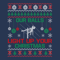 Christmas Gifts - Our Balls Light Up Your Christmas Sweatshirt Ladies Denim Jacket | Artistshot