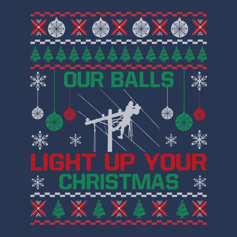 Christmas Gifts - Our Balls Light Up Your Christmas Sweatshirt Ladies Denim Jacket by AndreaSaizon | Artistshot