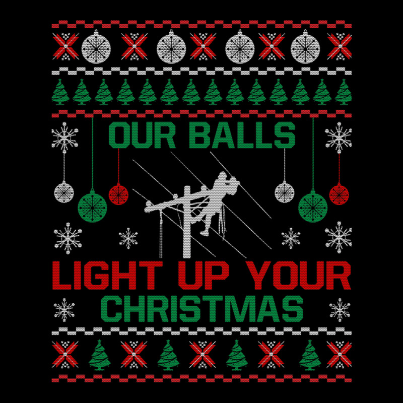 Christmas Gifts - Our Balls Light Up Your Christmas Sweatshirt Women's V-Neck T-Shirt by AndreaSaizon | Artistshot